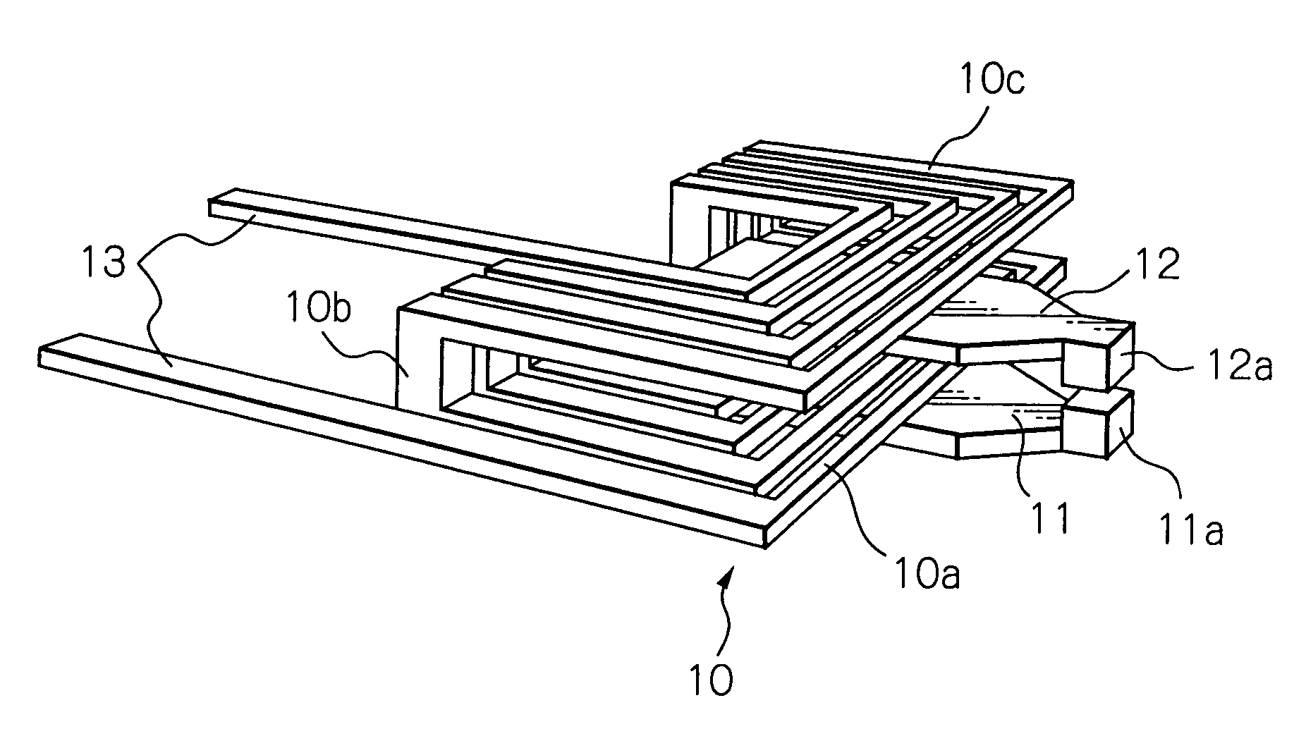 Coil for thin-film magnetic head with inductive write head element