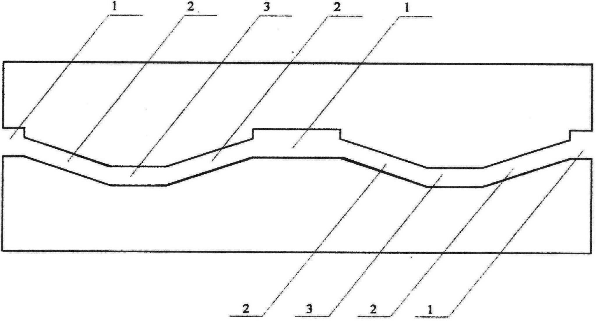 Assistance, high-speed and energy-saving type metro track imposed with speed-reducing weak inertial force