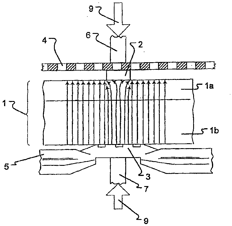 Electrolytic cell with enlarged active membrane surface