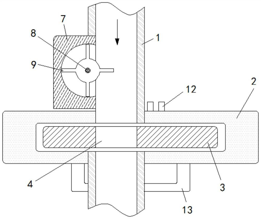 A polymer paint backflow protection device based on automatic operation of flow direction