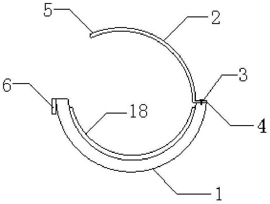 Firefighting pipeline mounting and fixing device