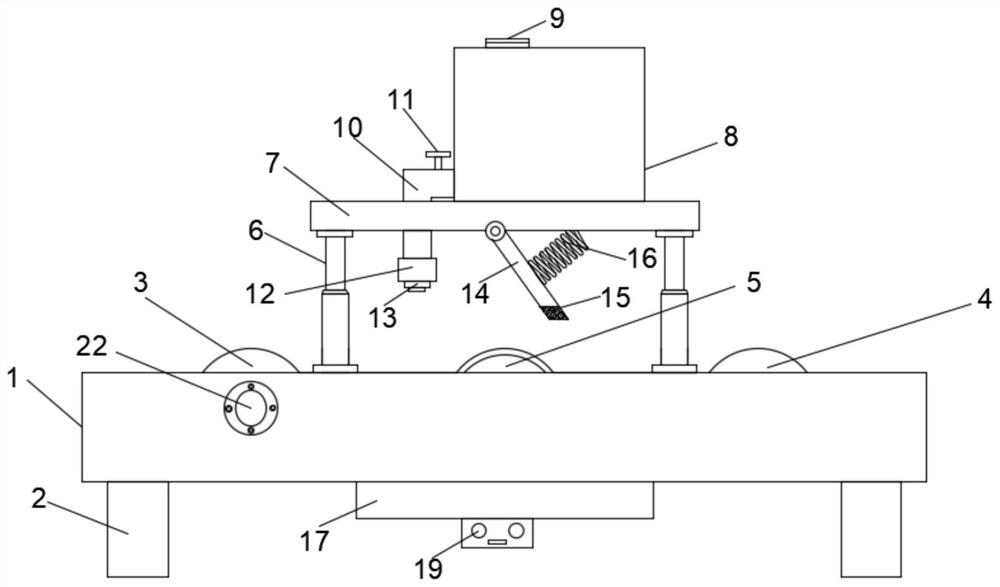 Gluing device for insulation board processing