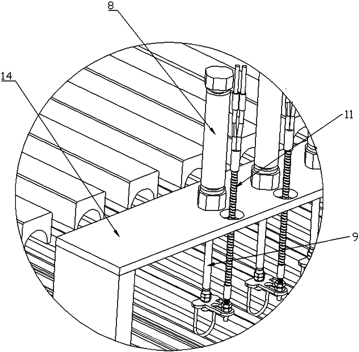 Medicine bottle conveying mechanism