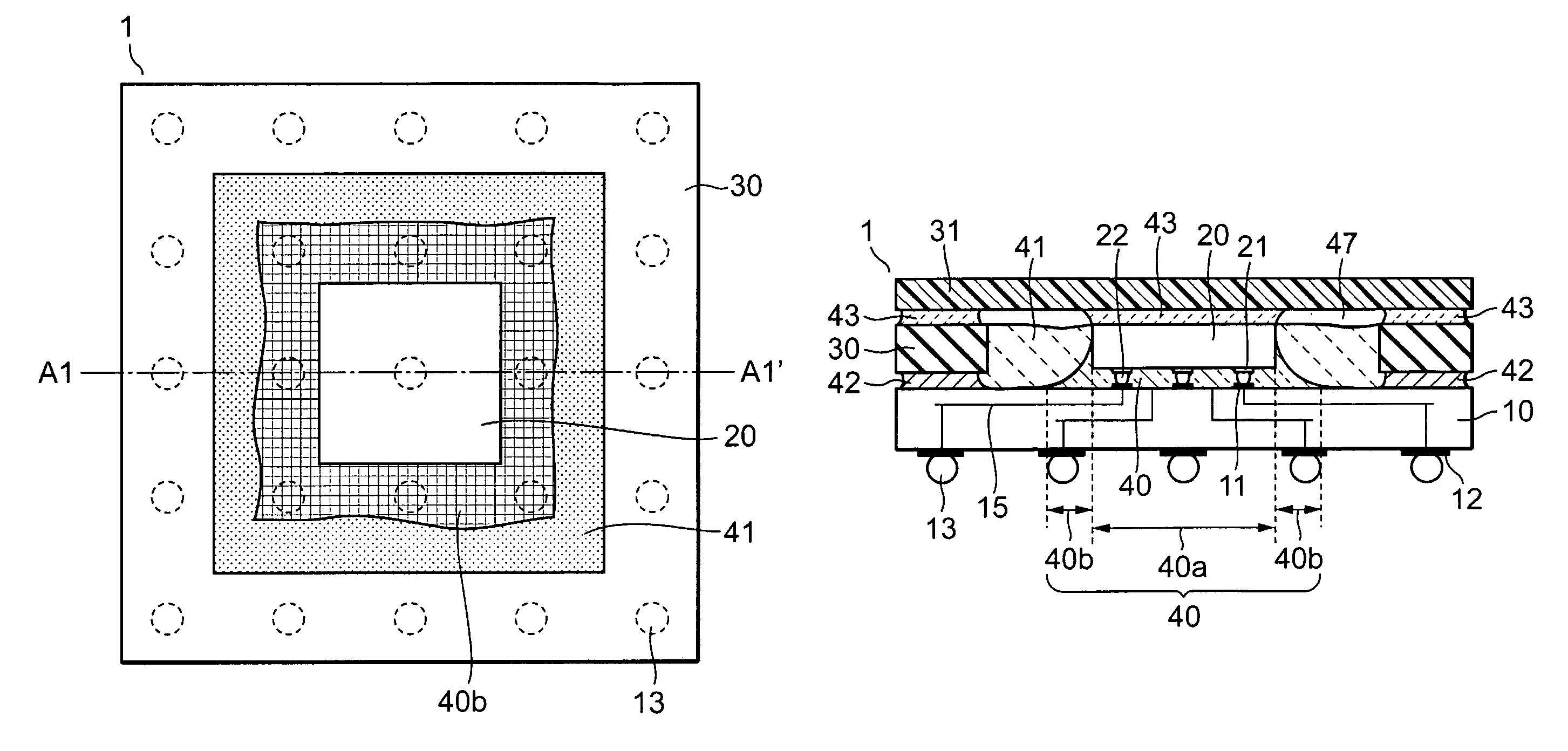 Warp-suppressed semiconductor device