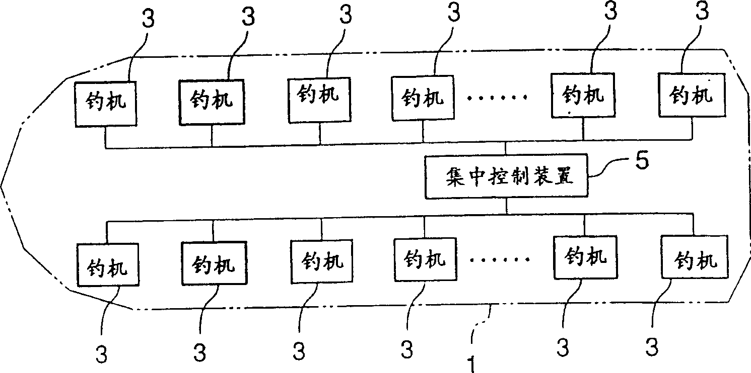 Control device for sepia-fishing device