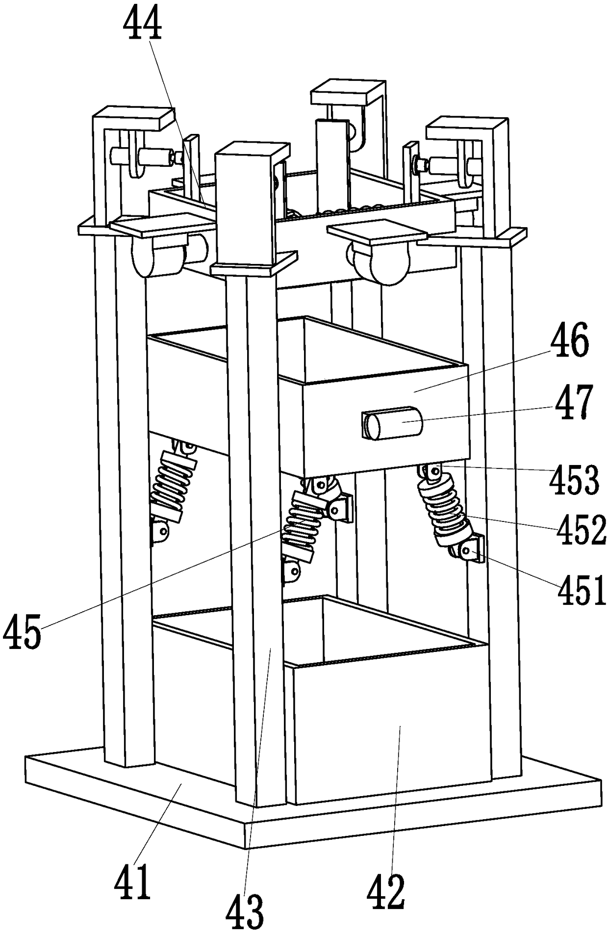 Tea leaf processing multistage sieving device