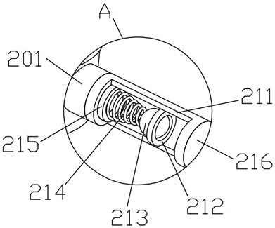 Clamping system for oil injection of inner wall of pen tube