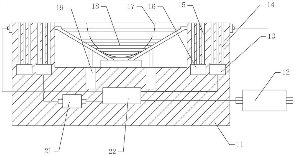 Bottom material stir-frying waste heat recovery device