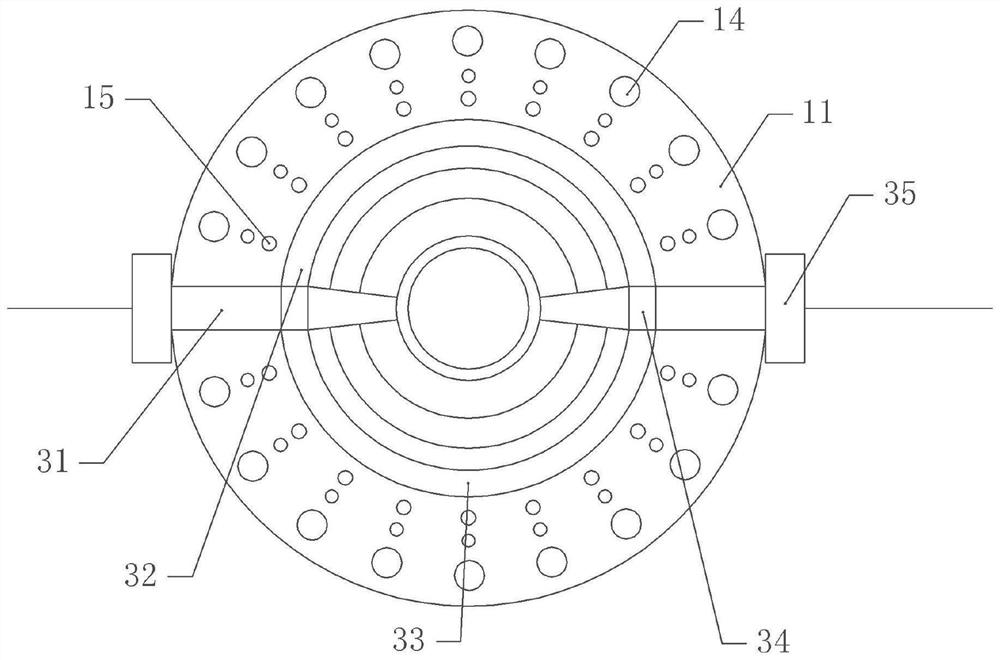 Bottom material stir-frying waste heat recovery device