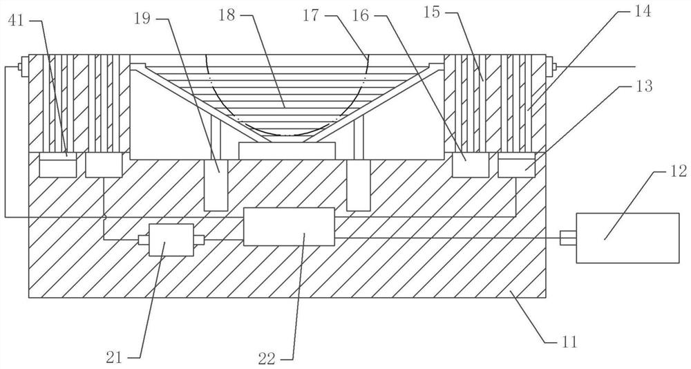 Bottom material stir-frying waste heat recovery device