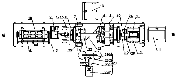 Glass fiber pipe production device