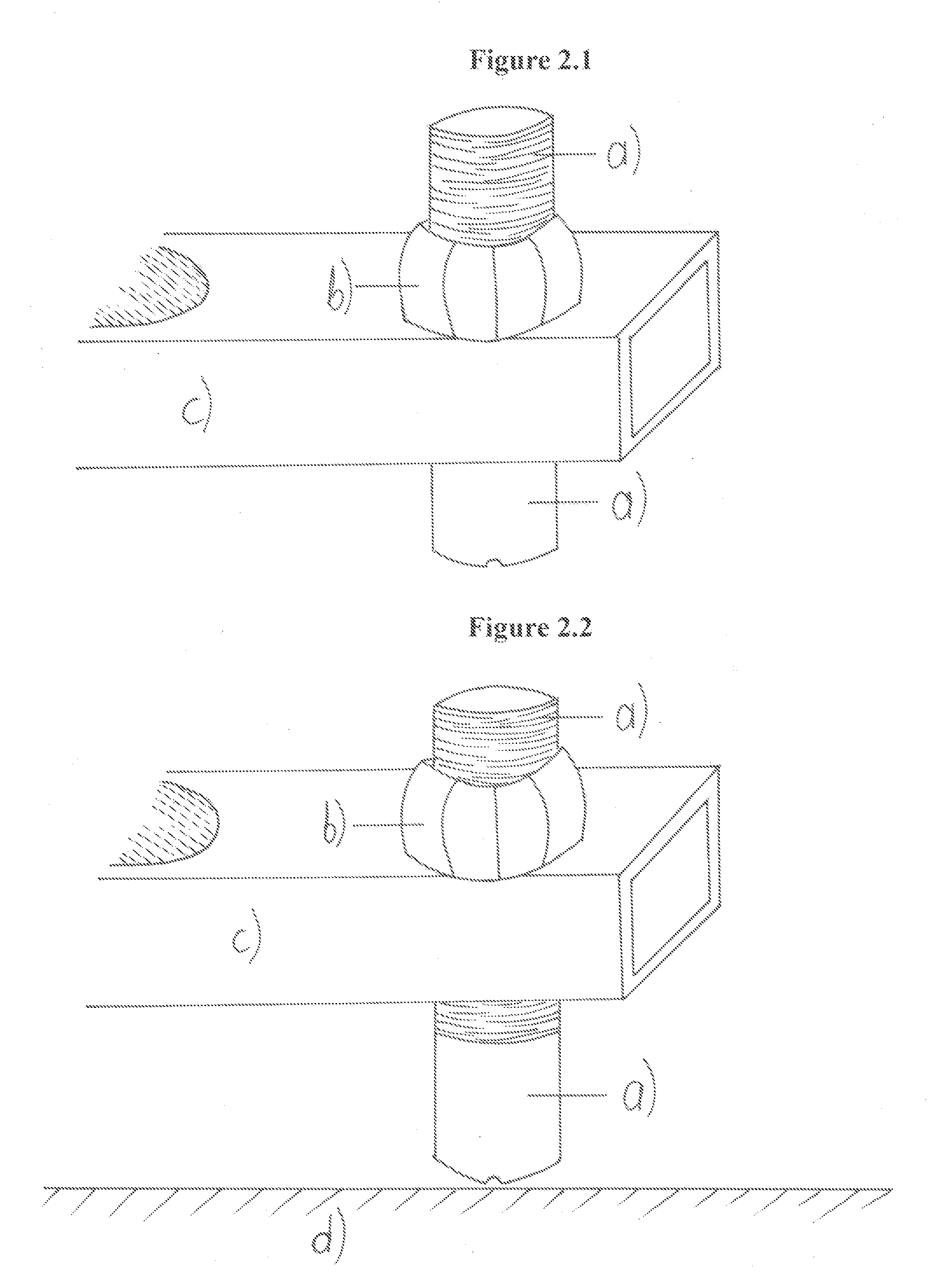 Marking system using gravity system