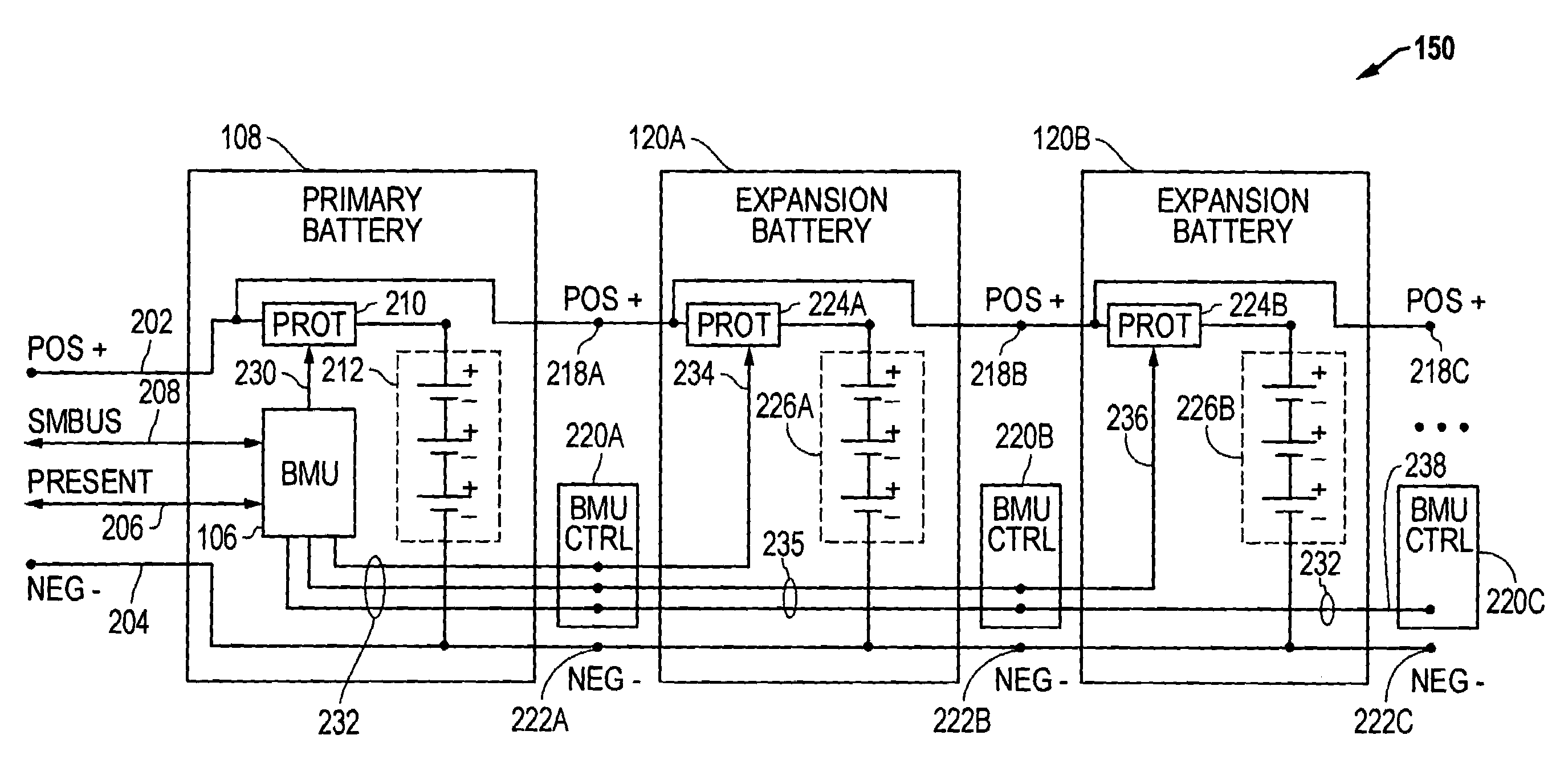 Field expandable battery systems and related methods
