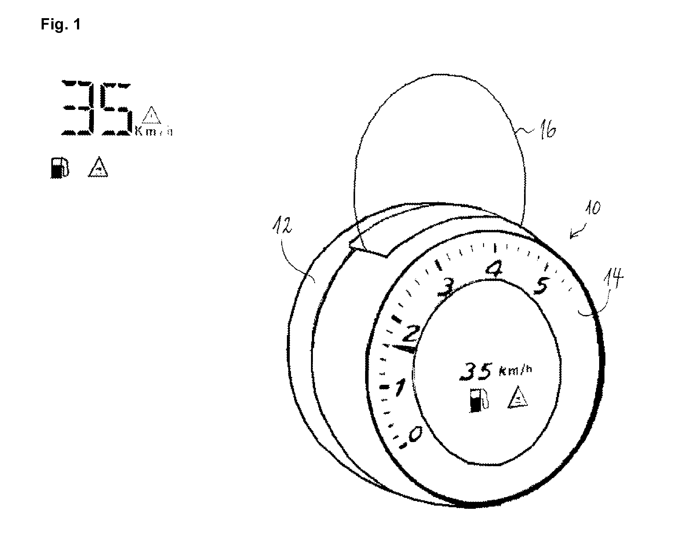 Instrument cluster for a motor vehicle