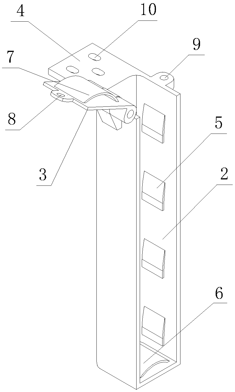 Installing and positioning device for vehicle radiator