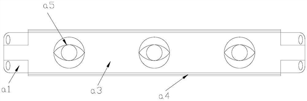 An elevator oil pressure buffer test tower chain plate transmission and distribution line