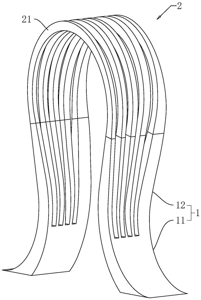 Special-shaped ribbon and installation method thereof