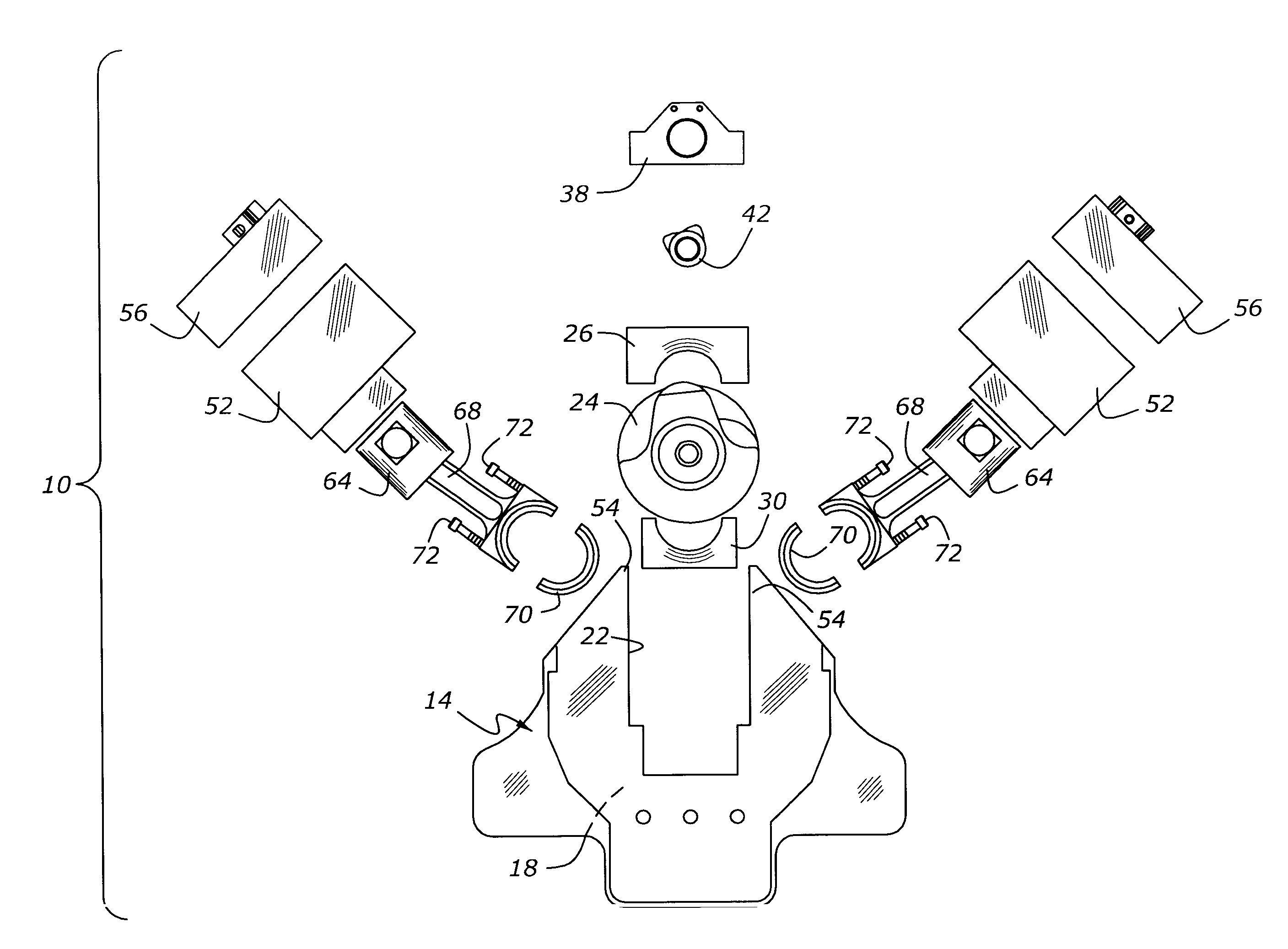 Toploading internal combustion engine