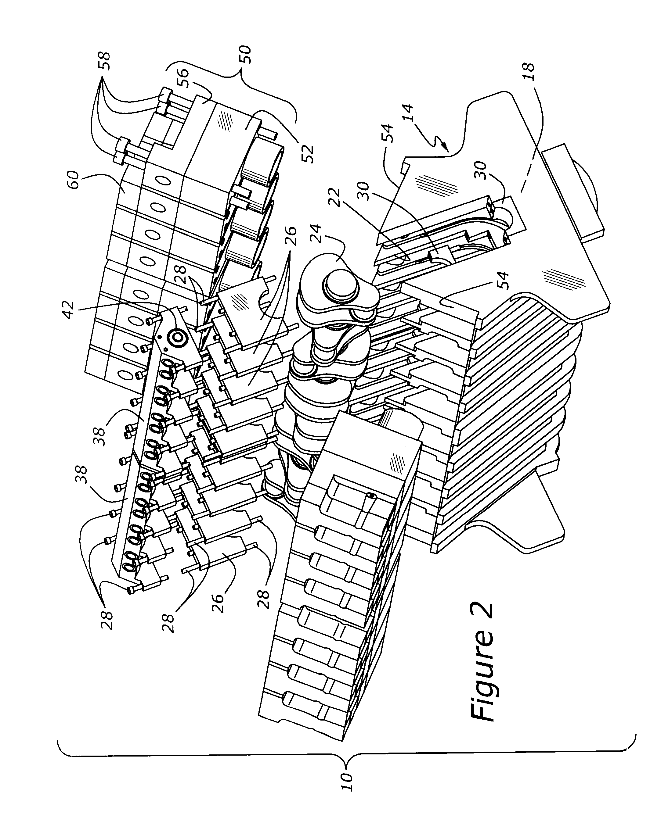 Toploading internal combustion engine