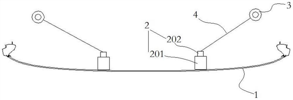 Truck front windshield fastening device