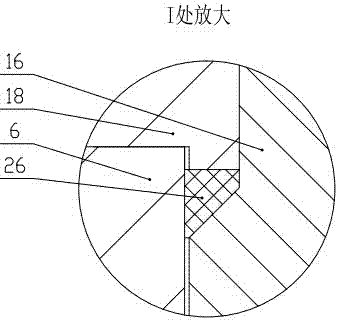 An anti-corrosion coating high temperature and high pressure performance evaluation test device and test method