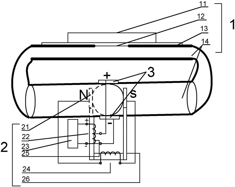 DC converter valve with pulse excitation device