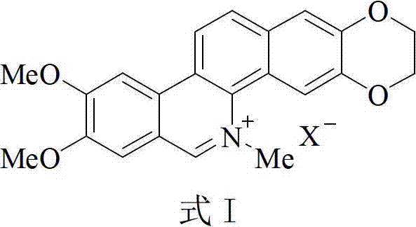 2,3-dioxyethyl-5-methyl-8,9-dimethoxy benzophenanthridine derivative, and preparation method and application thereof