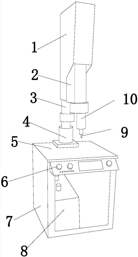 Ultrasonic welding device for lithium battery