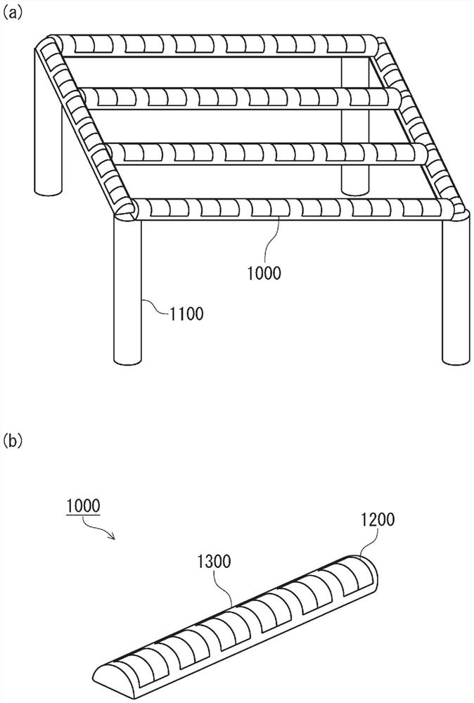 Solar power generation panel integrated stand for solar power generation device