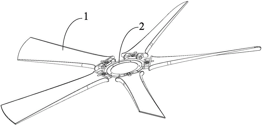 Ceiling fan blade structure and ceiling fan