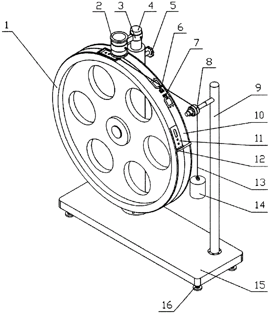 Measuring device of bicycle wheel rim measuring tape