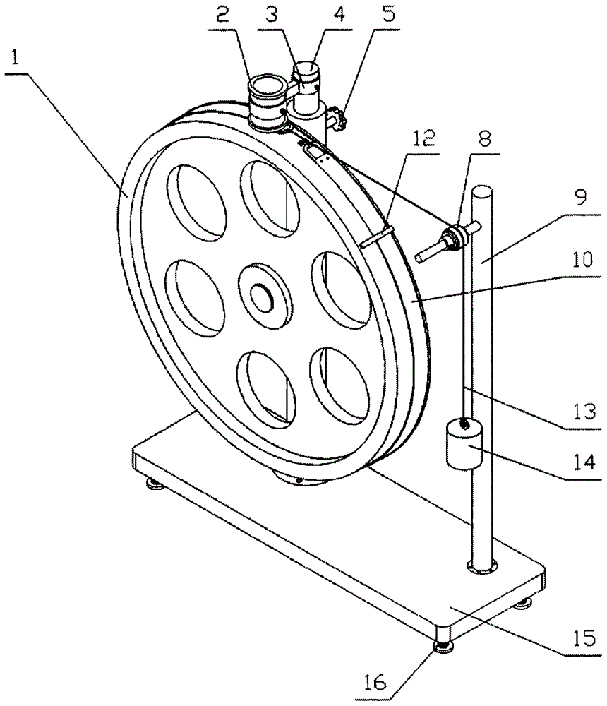 Measuring device of bicycle wheel rim measuring tape