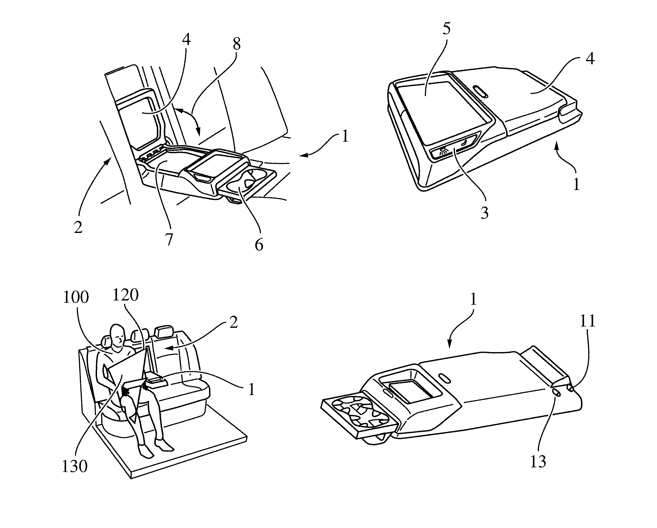 System comprising a pivotable armrest and a pendulum element