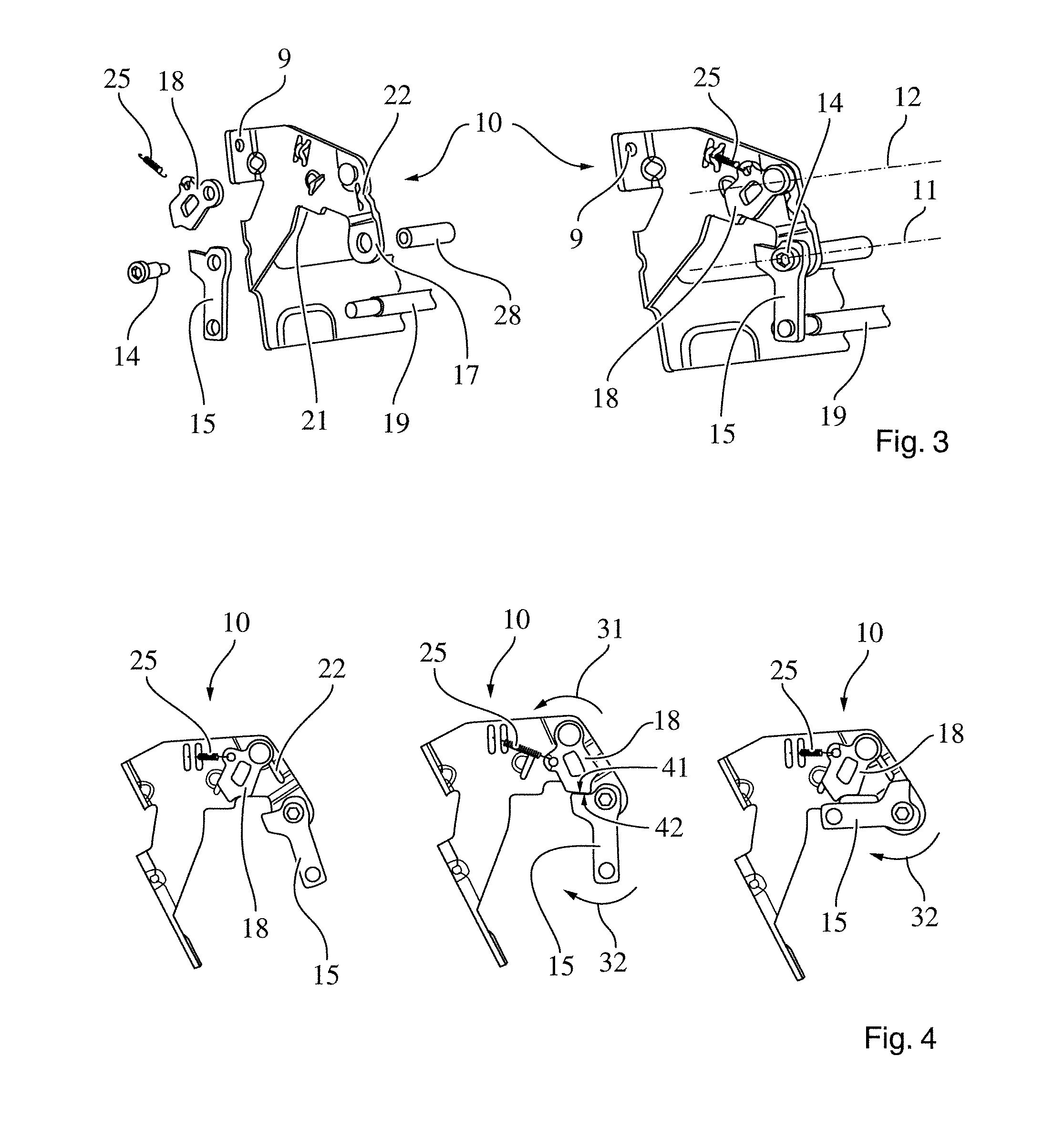 System comprising a pivotable armrest and a pendulum element