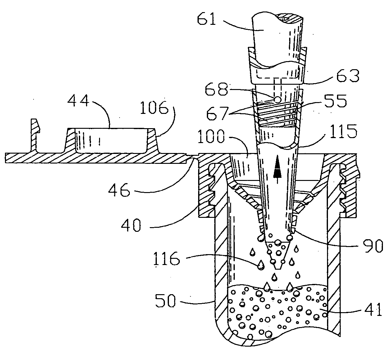 Needle venting device for sealed containers