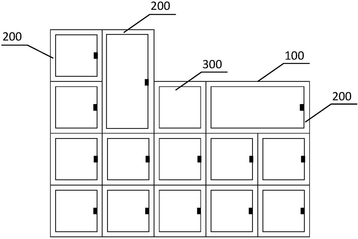 Double-door logistics cabinet and shared logistics cabinet system