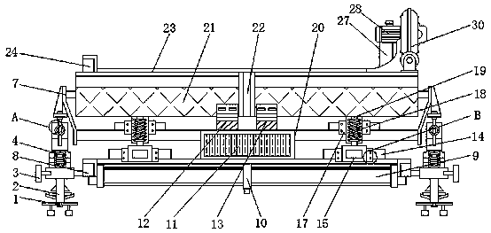 Convenient-to-take weighing device used for battery manufacture