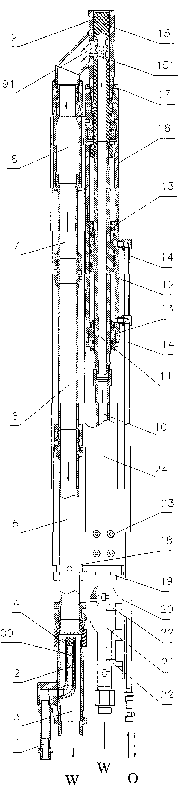 Dual-fluid synchronous slip casting and cleaning switching mechanism