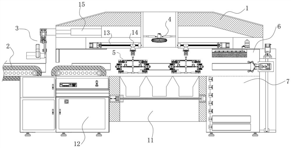 A high-precision aluminum alloy profile forming device