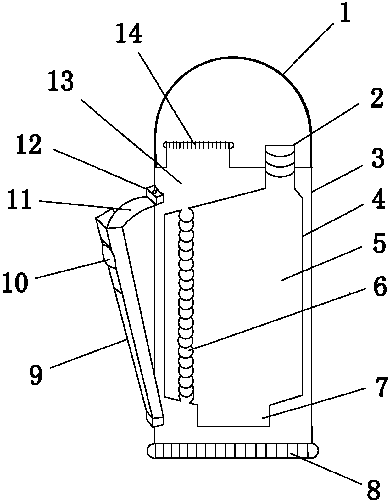 A kind of medical thermos cup and using method