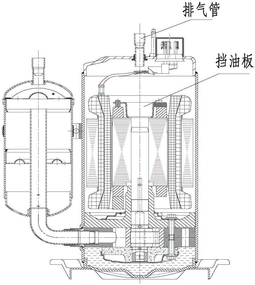 An oil separator and a compressor and a refrigeration system using the oil separator