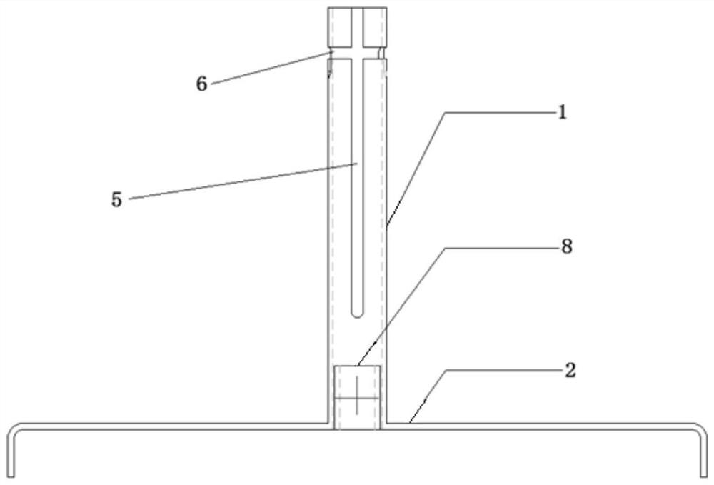 Portable online temperature measuring device for molten aluminum in chute