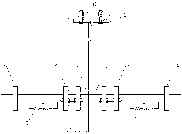 Break-proof method of insulator chain fracture caused by wind blowing