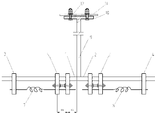 Break-proof method of insulator chain fracture caused by wind blowing