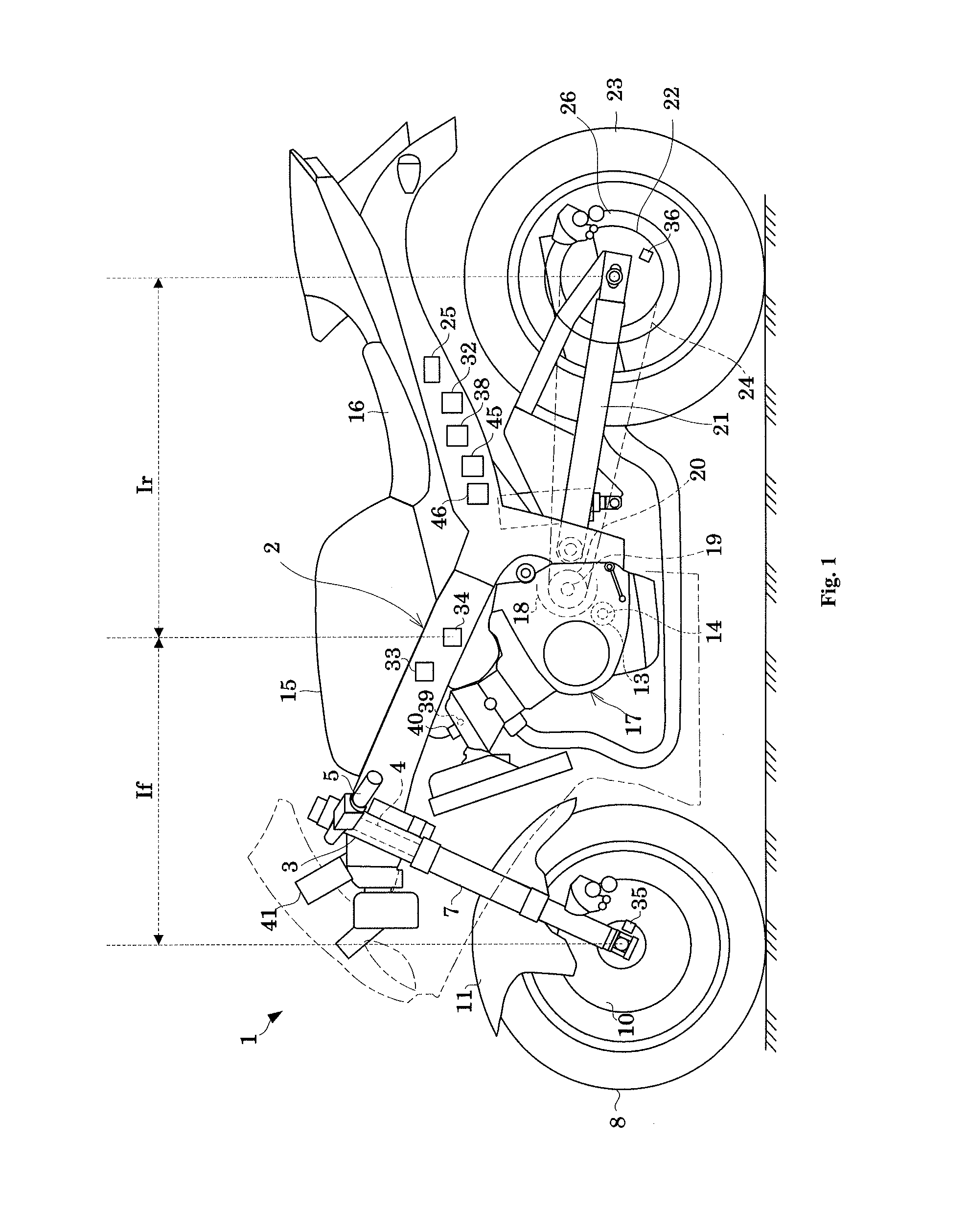 Attitude controller and saddle riding type vehicle having the same