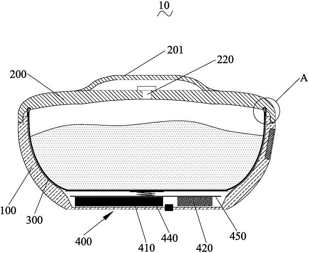 Built-in battery insulated container