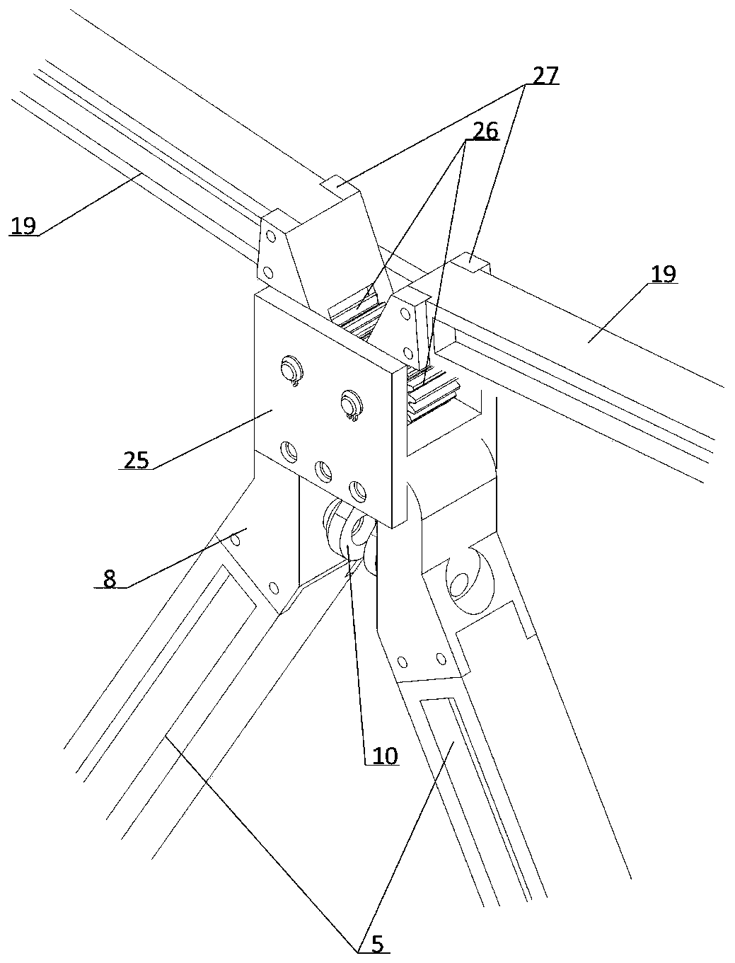 Parabolic cylinder antenna deployable mechanism with multiple hyperelastic hinges