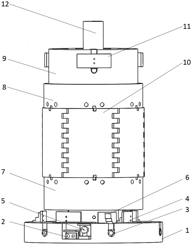 A pressure-maintaining automatic internal support fixture and clamping method