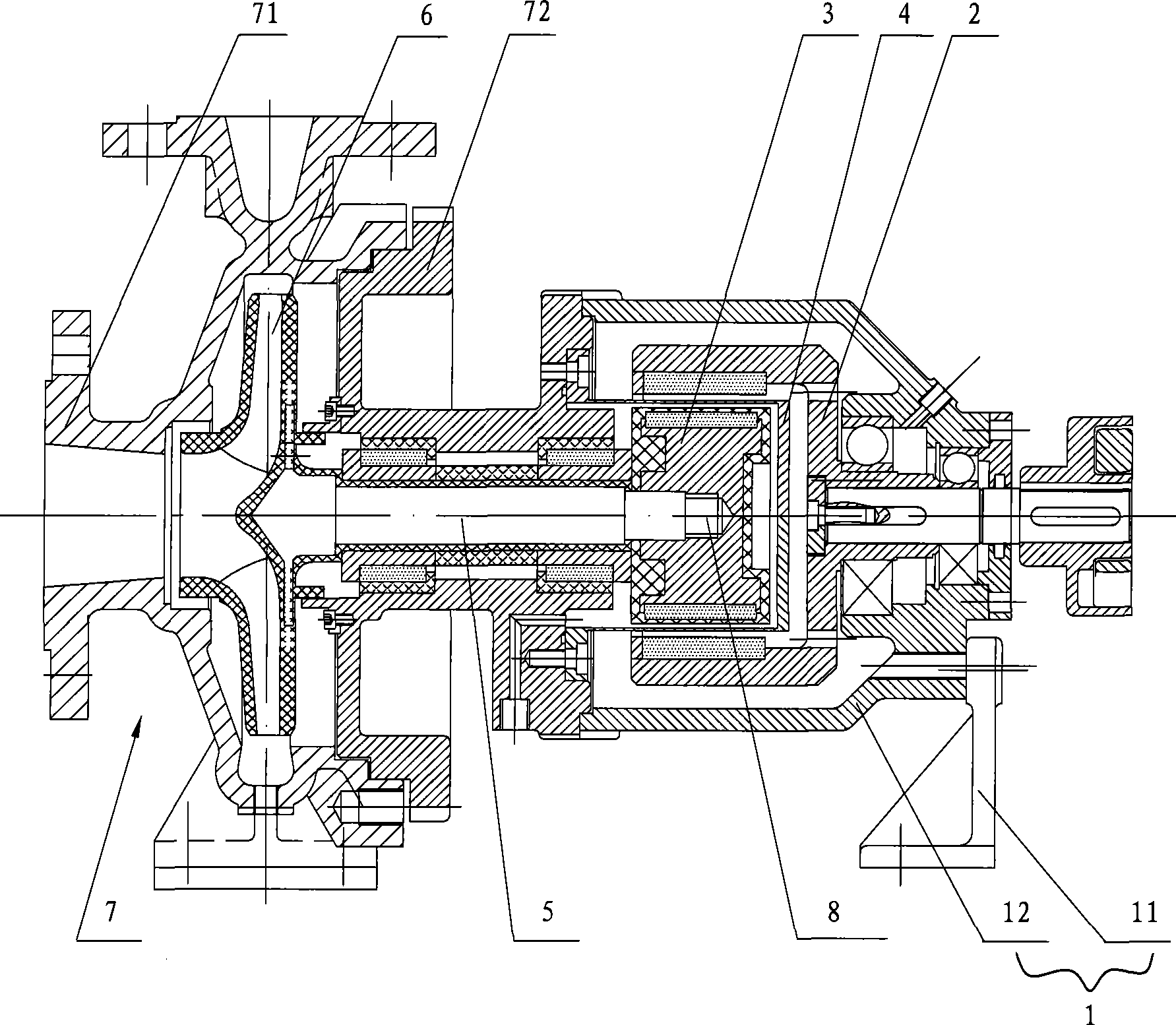 Magnetic drive pump