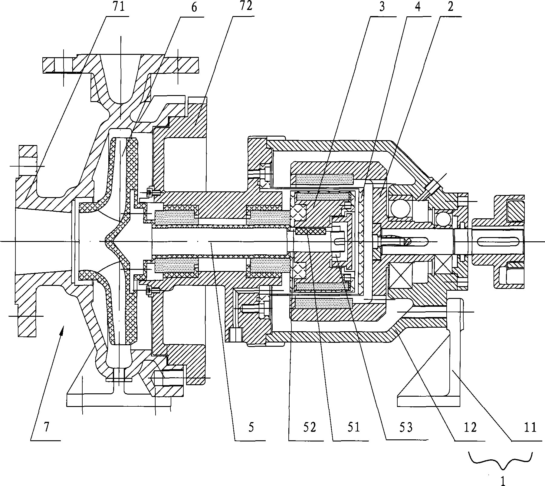 Magnetic drive pump